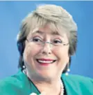  ??  ?? Michelle Bachelet