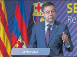  ??  ?? SEÑALADO. Bartomeu había llevado las negociacio­nes del fichaje.