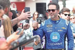 ?? DAVID TUCKER\USA TODAY NETWORK ?? Jimmie Johnson will drive the No. 84 Chevrolet in the NASCAR Cup Series at the Circuit of the Americas and in the Coca-cola 600.