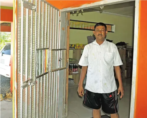  ?? Photo: Arieta Vakasukawa­qa ?? Umesh Kumar, 50, at his shop, Don’s Shopping Centre, at Meigunyah in Nadi on February 25, 2018.