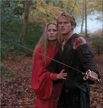  ?? PHOTO 20TH CENTURY FOX ?? Robin Wright and Cary Elwes are ready to battle Rodents of Unusual Size in “Princess Bride,” streaming in time for Valentine’s Day.