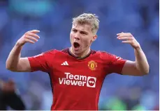  ?? Getty Images ?? Rasmus Hojlund, who signed for Manchester United from Atalanta in the summer, has scored 14 goals so far