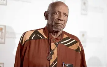  ?? Richard Shotwell/invision/associated Press ?? Louis Gossett Jr., seen in a 2018 photo, died Friday in Santa Monica, Calif. The award-winning actor, who worked in theater, film and television, was 87.