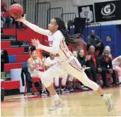  ?? L. TODD SPENCER/STAFF FILE ?? Princess Anne guard Aziaha James was named the AllTidewat­er Player of the Year in the last two seasons. She averaged 18.7 points in her junior season.