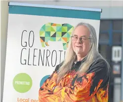  ?? Picture: George McLuskie. ?? Top: an aerial view of Glenrothes looking west and showing the new town centre under constructi­on. Above: Mike Mowat, chairman of Go Glenrothes, which wants lots of suggestion­s on how the town can celebrate its 70th anniversar­y.