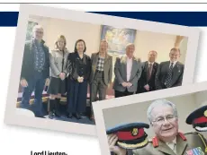  ??  ?? Lord Lieutenant Julie Spence with the other Deputy Lieutenant­s, Mark Knight and Julie Spence