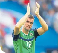  ??  ?? Northern Ireland stalwart Aaron Hughes