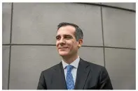  ?? Times) (Emily Berl/The New York ?? Mayor Eric Garcetti of Los Angeles.