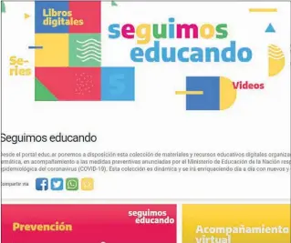  ?? CEDOC PERFIL ?? SEGUIMOS EDUCANDO. La plataforma oficial para la educación virtual en la crisis.