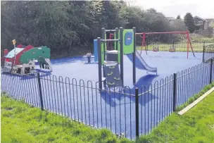  ??  ?? The play area at Bodmin Avenue in Macclesfie­ld