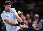  ??  ?? JUAN MARTIN DEL POTRO: Exhausted after lengthy semi-final.