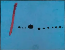  ?? CENTRE POMPIDOU ?? El cuadro Bleu II, de Joan Miró, figura en la colección del Pompidou