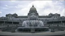  ?? Matt Rourke/Associated Press ?? The Capitol building in Harrisburg.