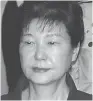  ??  ?? Park Geun-hye