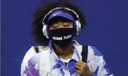  ??  ?? Naomi Osaka: ‘The fact that so many injustices occurred to make us hold our breath toward this outcome is really telling’. Photograph: Frank Franklin II/AP