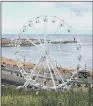  ??  ?? STAYING PUT: The 104ft high observatio­n wheel will remain in Scarboroug­h until 2022.