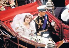  ??  ?? Becoming a Windsor: the wedding of Lady Diana and the Prince of Wales
