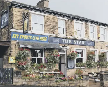  ??  ?? PUB: The Star, on Lindwell Avenue, in Greetland