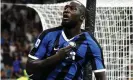  ??  ?? Inter’s Romelu Lukaku called for greater action against racism after being abused by Cagliari fans. Photograph: Alessandro Sabattini/Getty Images