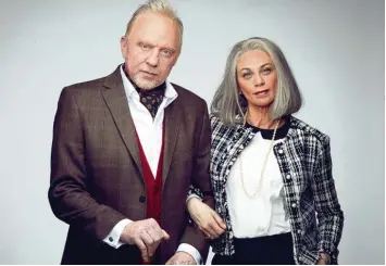  ?? Foto: VOX, Benno Kraehahn ?? Sehen Boris Becker und seine Frau Lilly in 40 Jahren so aus, wie heute Abend von Vox dargestell­t? Interessan­t ist am Experiment allemal, wie die Promipaare auf ihre plötzliche Alterung reagieren.