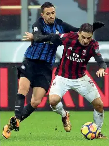  ?? (Ansa) ?? Derby L’ultima sfida Milan-inter di Coppa Italia giocata il 27 dicembre