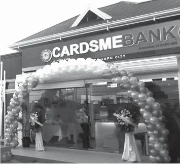  ?? FROM THE WEB ?? In Cebu, CARD SME Bank, which provides microfinan­ce loans to small and medium enterprise­s, has presence in cities of Mandaue and Lapu-Lapu and Cordova town with 8,883 clients.