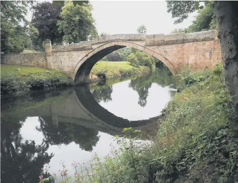  ??  ?? The walks lead down to the river Wear and the elegant Lamb Bridge.