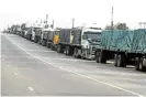  ?? /Supplied ?? Action plan: Trucks at the Beitbridge border post in SA. Not all African countries have ratified the AfCFTA agreement.