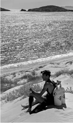  ??  ?? 1961, Sea of Cortés, Mexico, Taken in Guaymas during the filming of The Scuba Lensmen