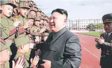  ?? Afp ?? PLAN. Kim amenazó nuevamente con atacar la isla de Guam si Estados Unidos no retira sus tropas de Corea del Sur.