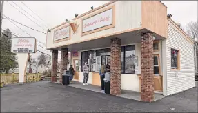  ?? Lori Van Buren / Times Union ?? Stella's Creamery and Cakes opened on Monday in Schenectad­y. Owners Ashley and Gabe Viscariell­o named the business after their daughter.