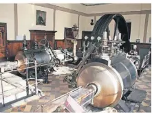  ?? FOTO: HÜTTEN (ARCHIV) ?? Die größte Dampfmasch­ine des Bergischen Landes steht im Wülfing-Museum.