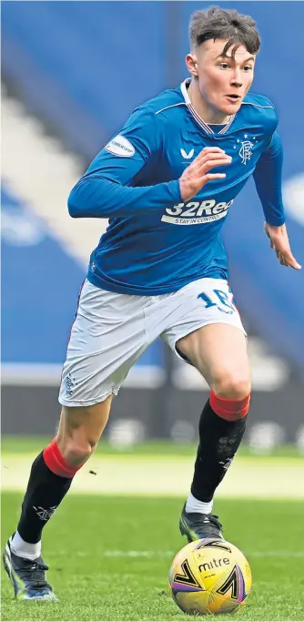  ??  ?? Nathan Patterson has had an immediate impact since his introducti­on to Rangers’ Premiershi­p-winning team this season