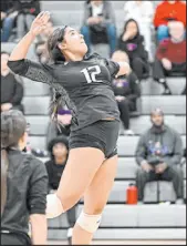  ?? Nicole Murphy ?? Outside hitter Angelina Guerrero had 32 kills in the championsh­ip match as Durango beat Legacy for the Class 4A girls volleyball title.