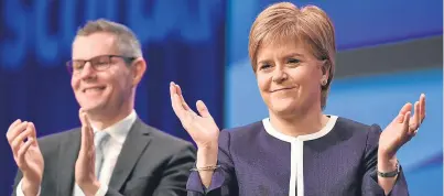  ?? Picture: Getty. ?? Trust me, I’m a First Minister: the popularity of Nicola Sturgeon’s Government has fallen, but from an all-time high.