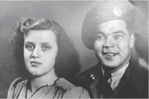  ?? WILL VAN EE ?? First Nations Canadian soldier, Walter Majeki, and his first true love, Hendrike Herber, pictured in Holland in the summer of 1945. He went back home and she had a baby.