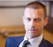  ??  ?? New UEFA President, Aleksander Ceferin