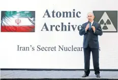  ??  ?? Diplomátic­os de la Unión Europea e Irán afirmaron que Netanyahu no presentó evidencia definitiva de que Teherán haya violado el acuerdo nuclear.