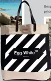  ??  ?? Egg-White market bag, Cool Hunter, $59 at shop. thecoolhun­ter.net