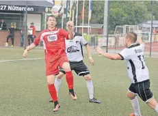  ?? RP-FOTO: G. EVERS ?? Der SV Nütterden, hier beim 3:0-Sieg gegen Keeken/Schanz, möchte auch am Samstag in Kellen drei Zähler mitnehmen.