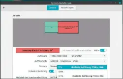  ??  ?? Monitorska­lierung unter Cinnamon: Diese Funktion eröffnet in 25-Prozent-stufen neue Möglichkei­ten zur optimalen Bildschirm­darstellun­g.
