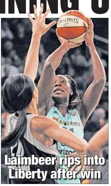  ?? Robert Sabo ?? HARD TO GUARD: Tina Charles had 12 points to go along with her seven rebounds against the Stars on Saturday at Madison Square Garden.