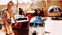  ??  ?? DUST THE JOB: A scene from the original Star Wars being filmed in Tunisia