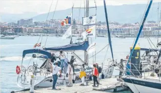  ?? ?? Puerto de Bermeo, en Bizkaia, durante el Camino a Vela del año pasado.