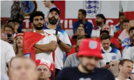  ?? Photograph: Tom Jenkins/The Guardian ?? England’s support in the stadiums has been more diverse than usual at the World Cup in Qatar.