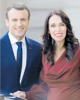  ?? Photo / Getty Images ?? Emmanuel Macron and Jacinda Ardern are expected to present a united front in Paris.