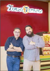  ?? ?? Father and son Jorge Noel (left) and Jorge Miguel Wieneke, co-founders of Japanese food-inspired store Tokyo Tempura.