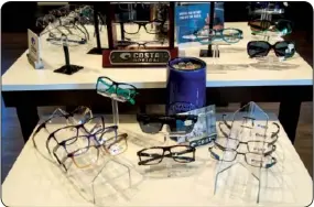  ??  ?? The Optical Shop at Complete Eye Care is bringing in new lines of Costas, Kenneth Coles and more this season with great fall trends.