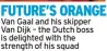  ?? ?? FUTURE’S ORANGE Van Gaal and his skipper
Van Dijk – the Dutch boss is delighted with the strength of his squad