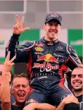  ?? GETTY ?? Tris Sebastian Vettel nel 2012, quando firmò il 3° titolo in rimonta